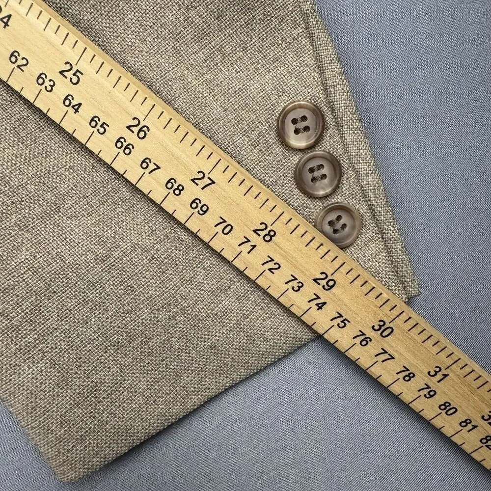 Vintage Levi Panatela Sportswear Men's Size 38S Heathered Brown Suit Coat Jacket - Picture 8 of 15